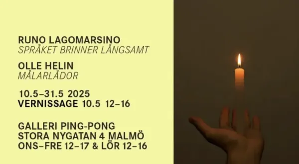 "Språket brinner långsamt" och "Målarlådor"